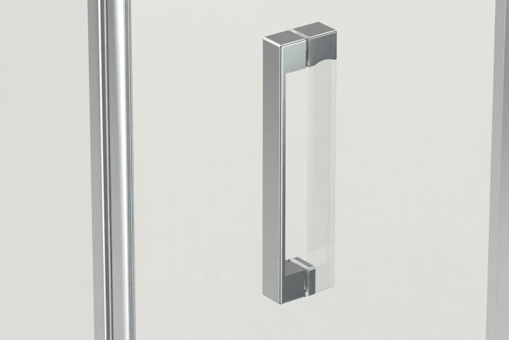 Box doccia nicchia 80 cm porta due battenti H195 cm GINA Cromato