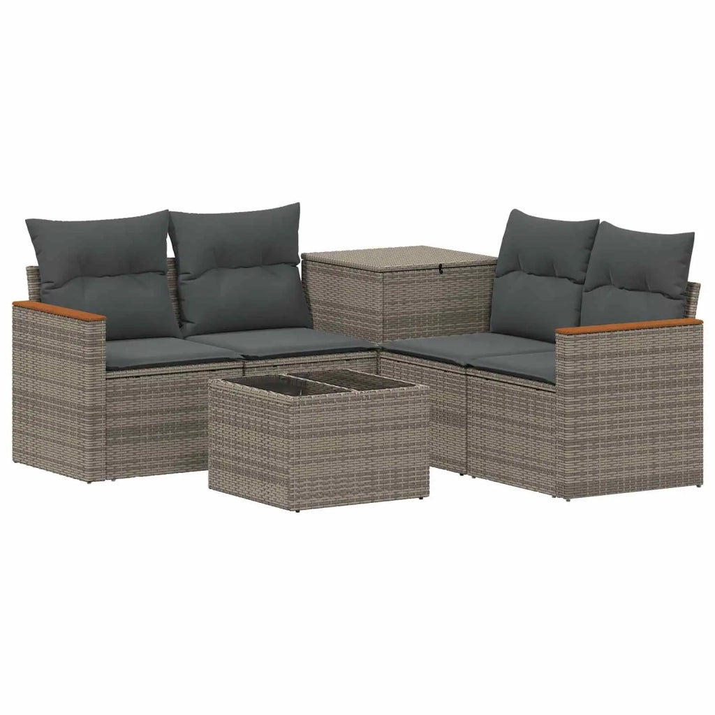 Set di divani 6 pz Grigio e Grigio Scuro 3447618