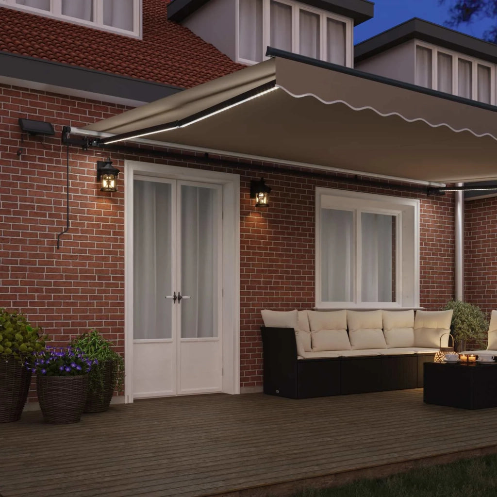 Tenda Retrattile Beige 500 ×300 cm Tessuto 3331338