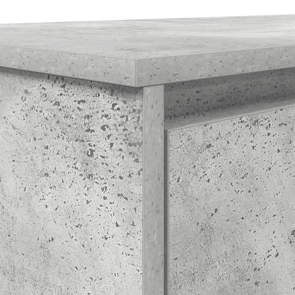 Scrivania Grigio Cemento 120x42x76 cm in Legno Multistrato 861817