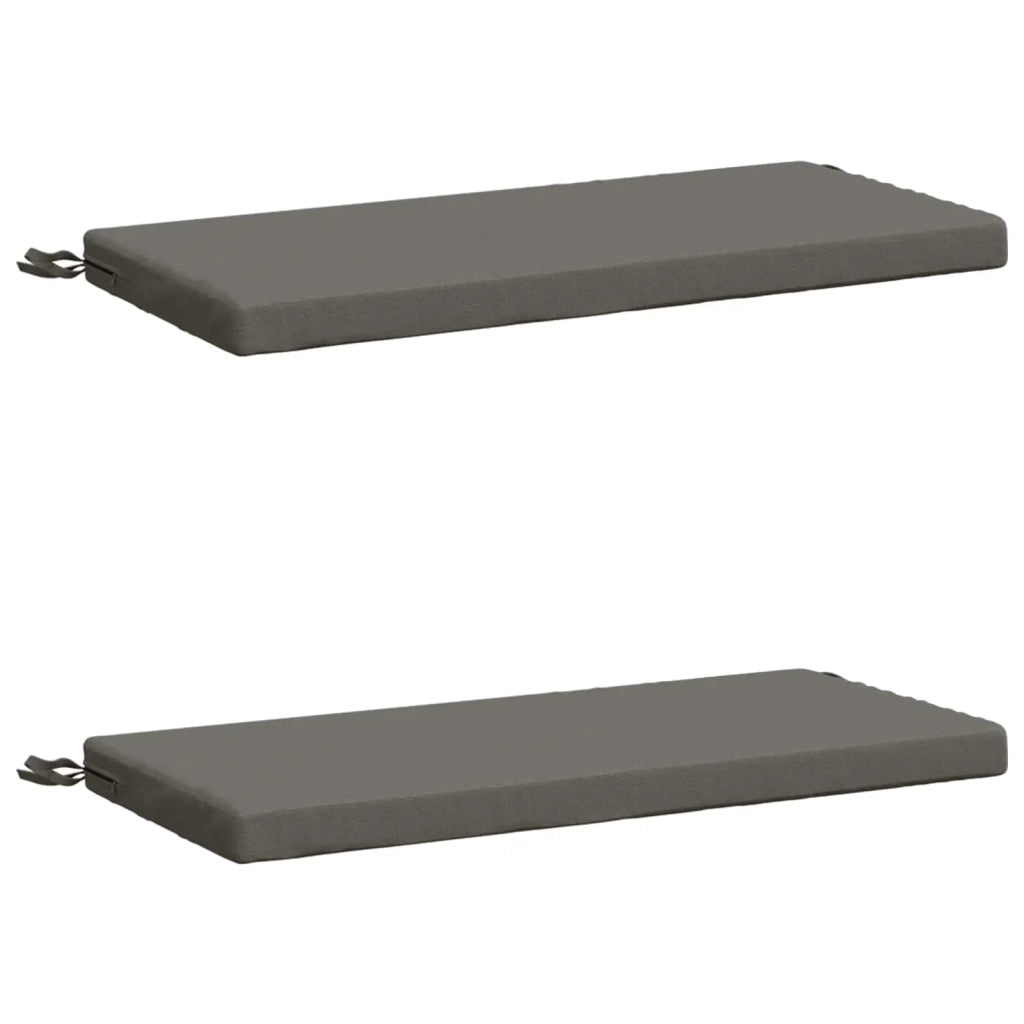 Cuscini per Panchina SOEST 2 pz 100% Poliestere Grigio 948695