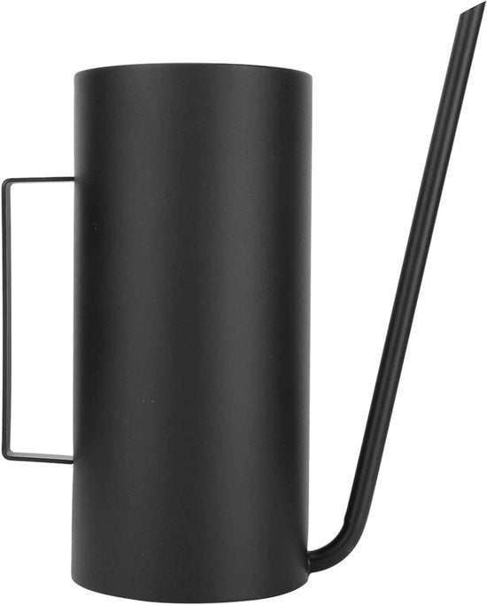 Giocatore di acqua in acciaio inossidabile con lunga fuoriuscita e maniglia ergonomico - per interni e esterni - irrigazione piante - 1,5L