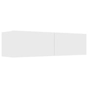 Mobile TV multimediale mensola TV credenza mobile TV sala da pranzo soggiorno camera da letto 120 x 30 x 30 cm legno ingegnerizzato bianco 02_0025805