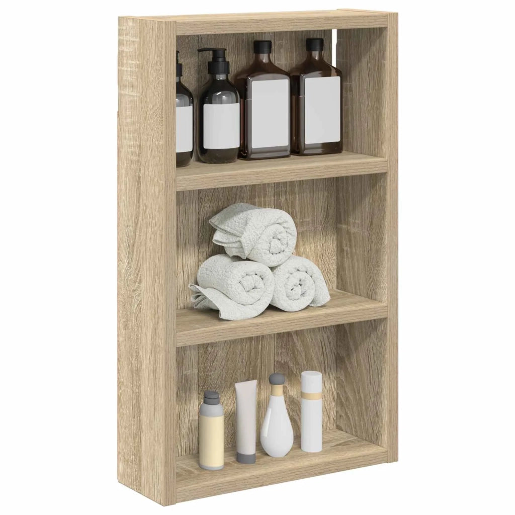 Armadio da bagno a muro Rovere Sonoma 30 x 10 x 50 cm
