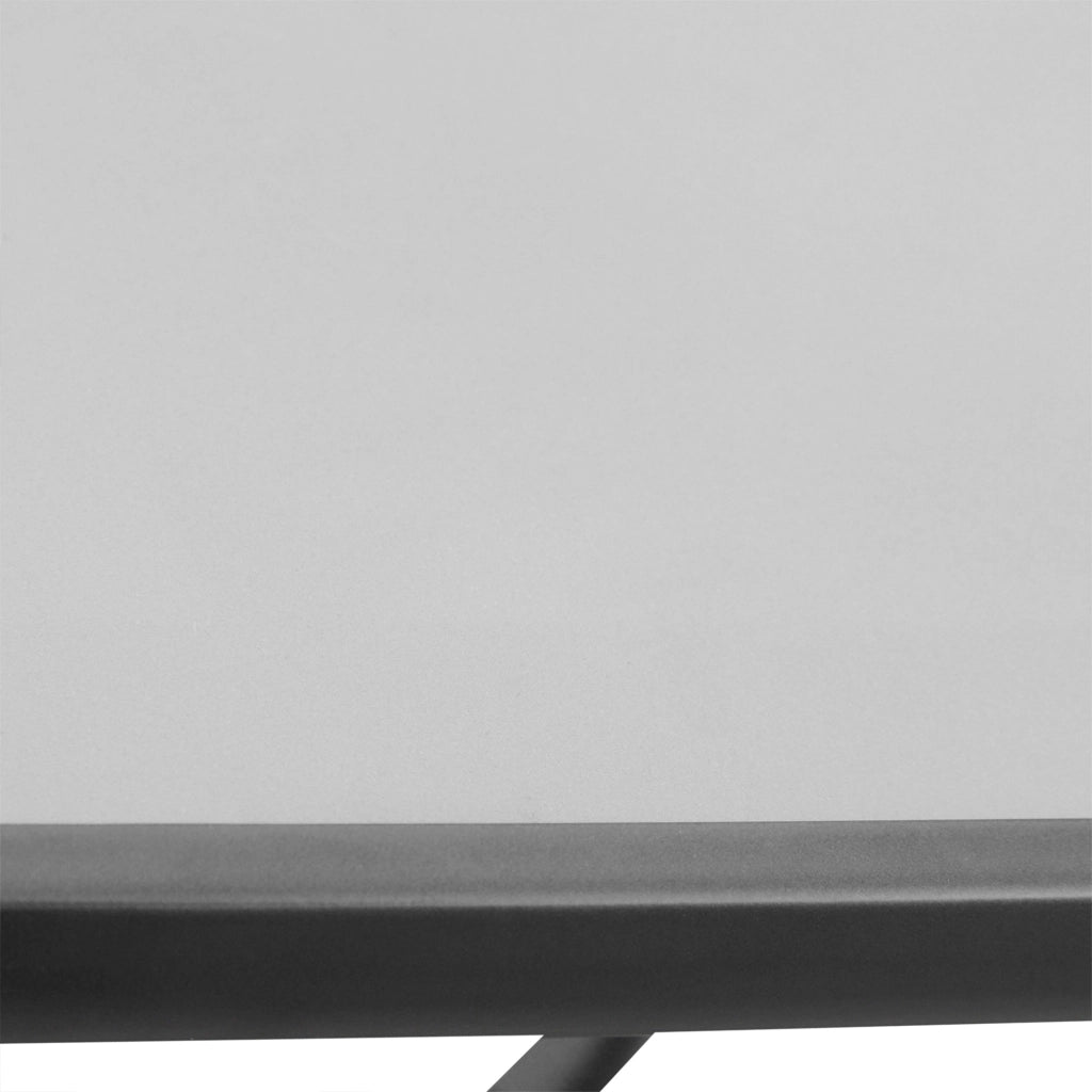 TAVOLO Bistrot quadrato 68,5x68,5x84 cm Nero in metallo e vetro