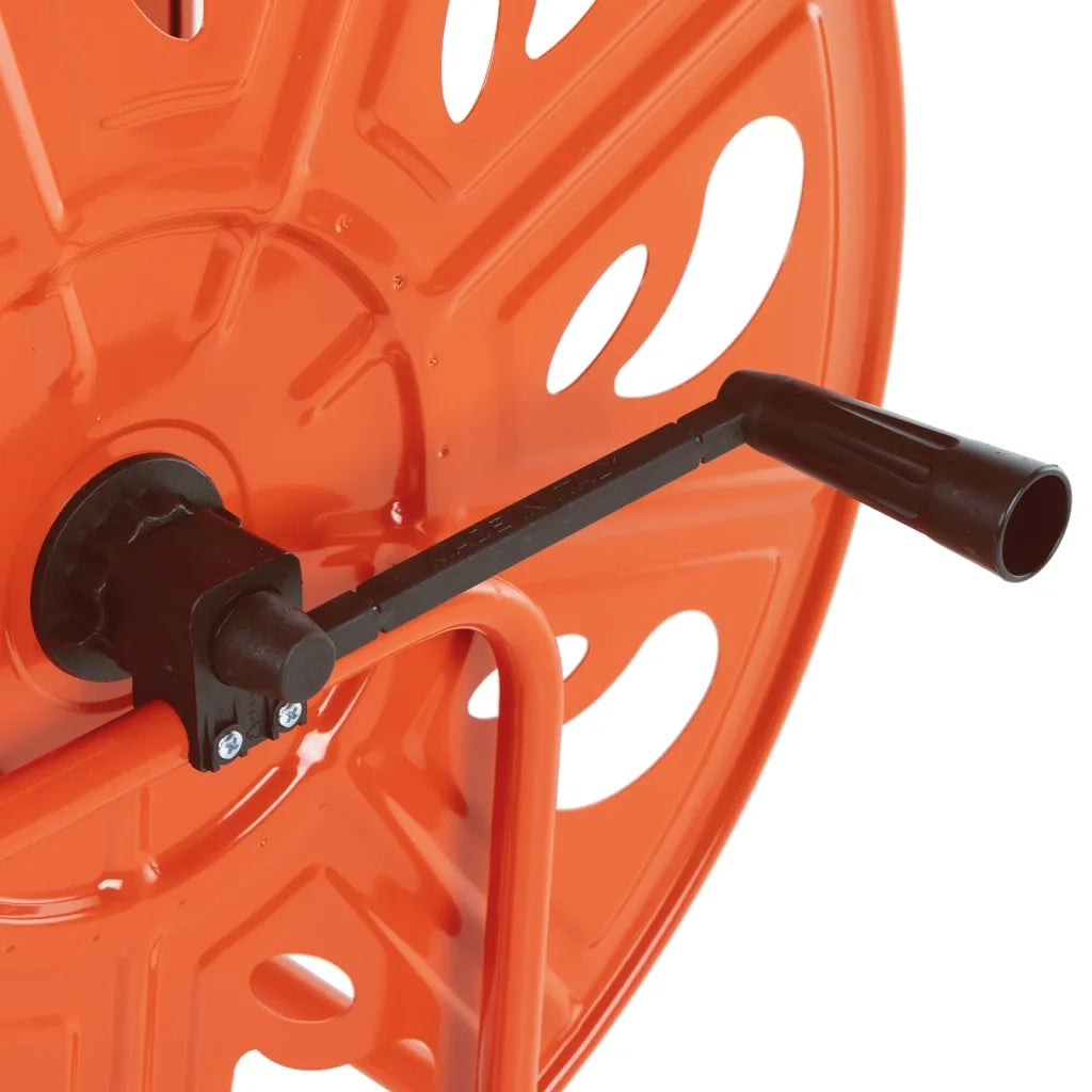 Carrello Avvolgitubo per Tubo Flessibile 140 m 3/4" in Acciaio
