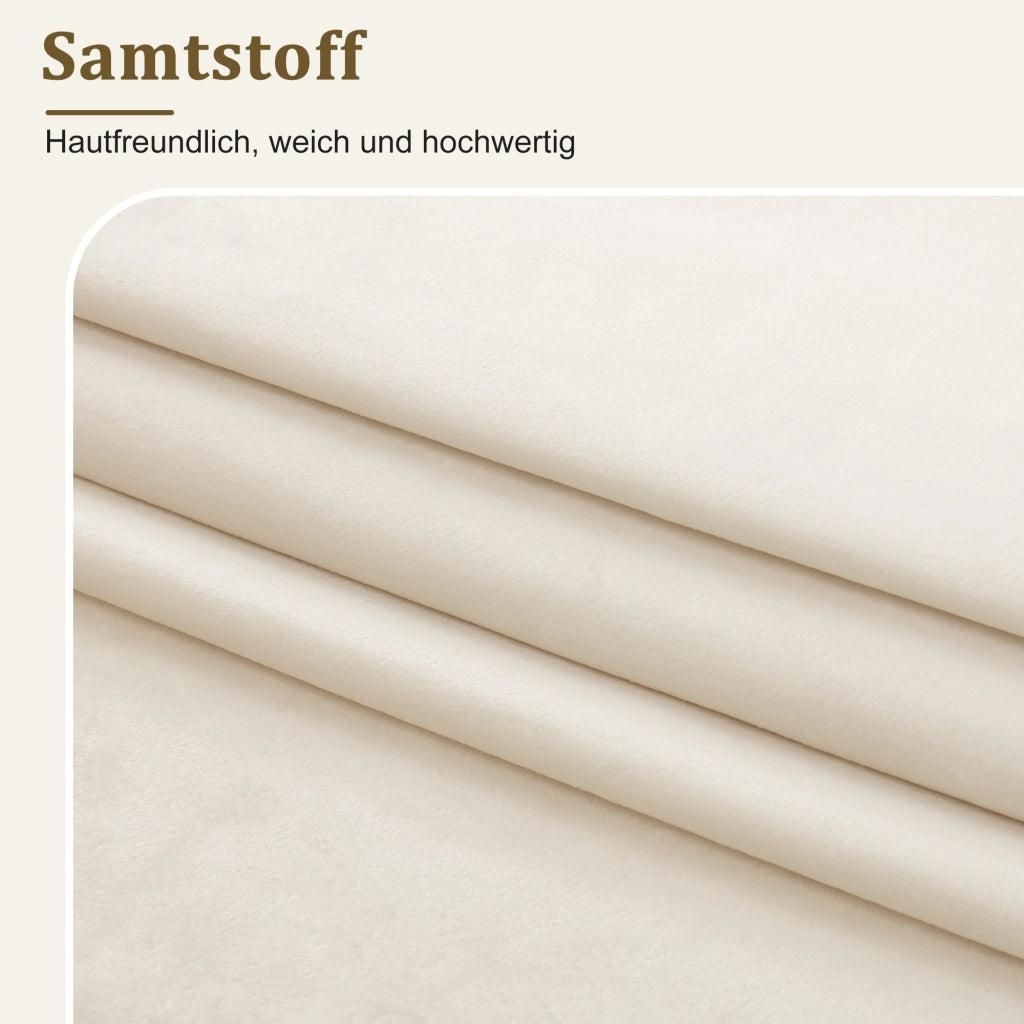 LETTO Contenitore 90x200 cm in velluto beige con rete a doghe