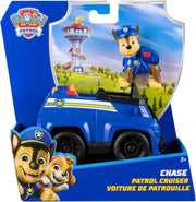 Paw Patrol, Macchina della Polizia di Chase 2025, Veicolo e Personaggio Chase,Spin Master,Eta 3+