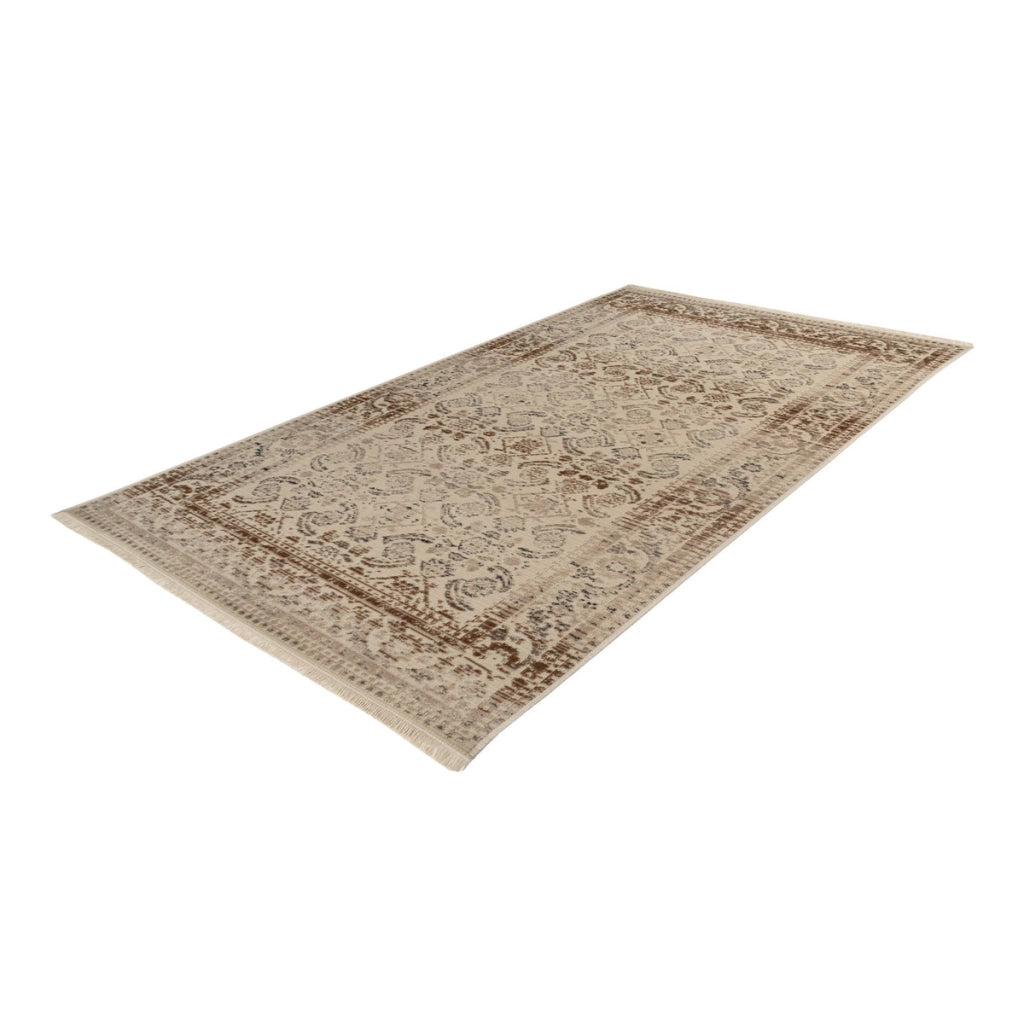 Tappeto Charu 600 Beige con Design Orientale