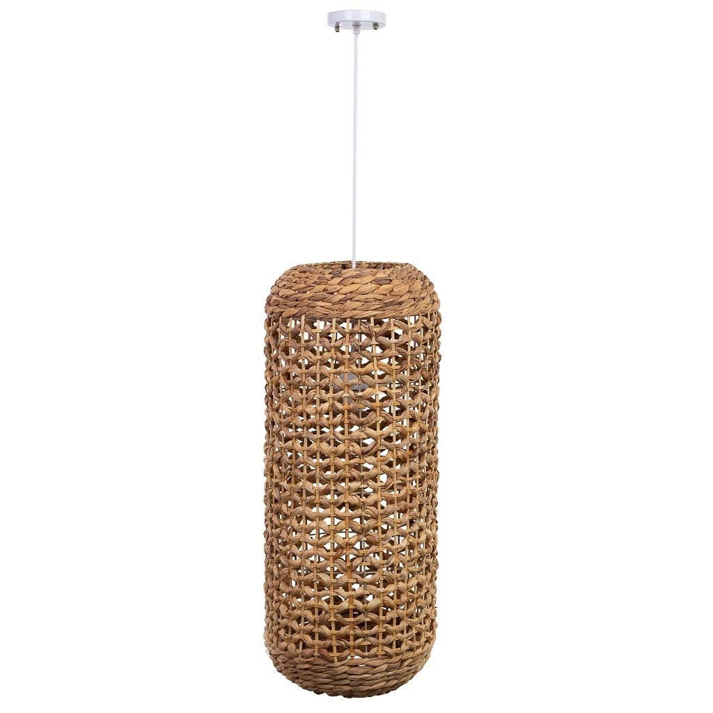Lampada da soffitto in fibra di giacinto D29x70j cm