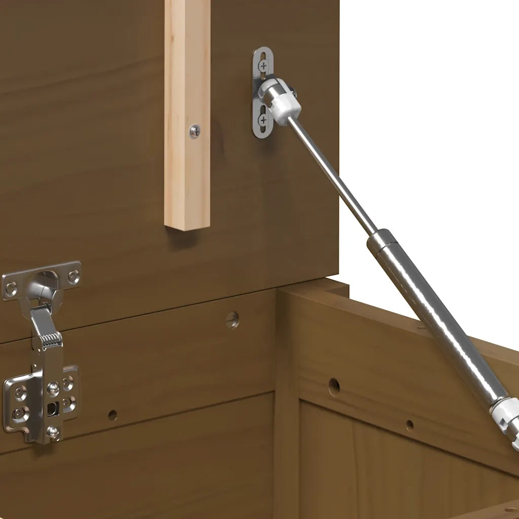Contenitore Portaoggetti Ambra 110x50x45,5cm Massello di Pino 823542