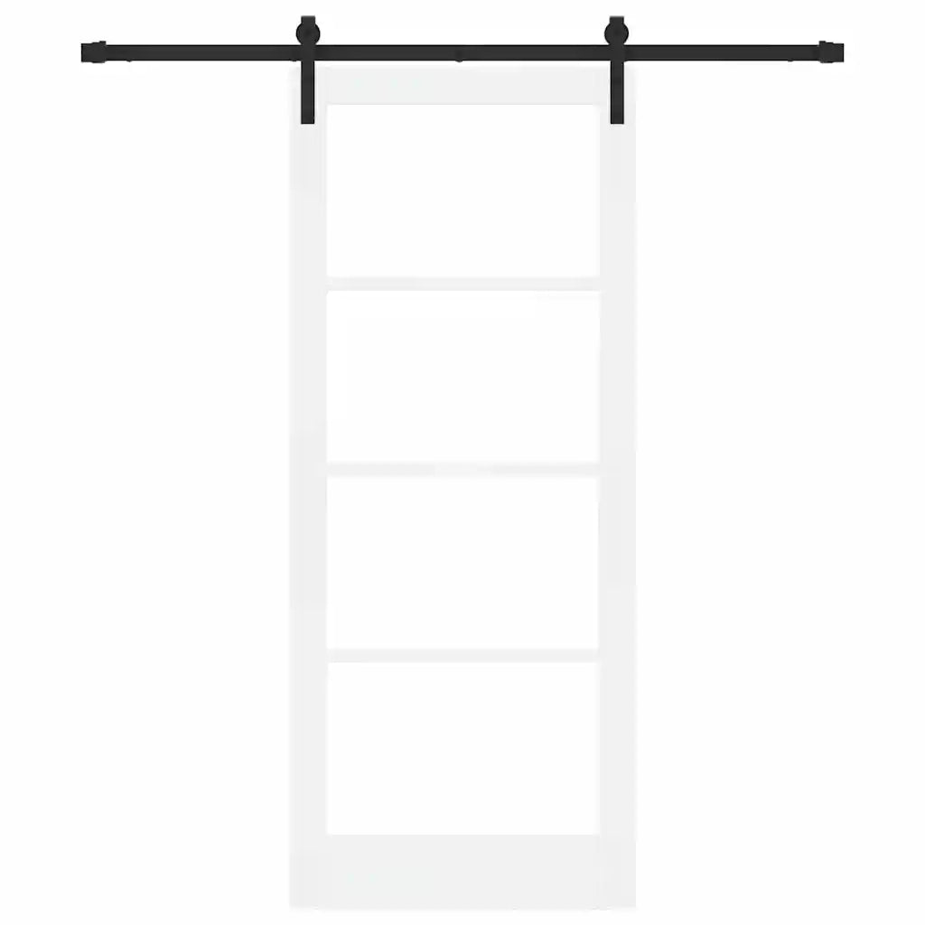 Porta scorrevole ORKDAL Bianco e Nero 83 x 202 cm 3331830