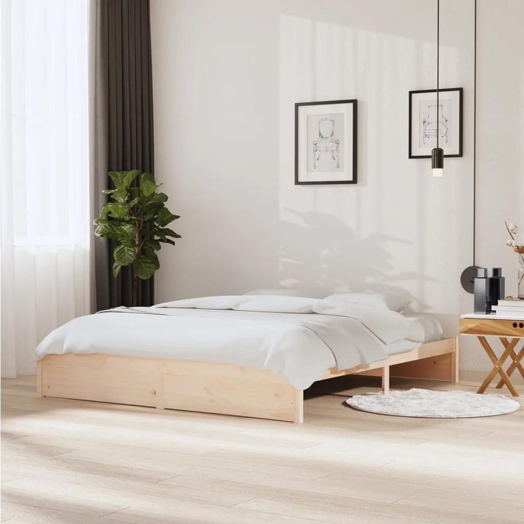 Giroletto-Struttura Letto in Legno Massello 180x200 cm Super King 768422