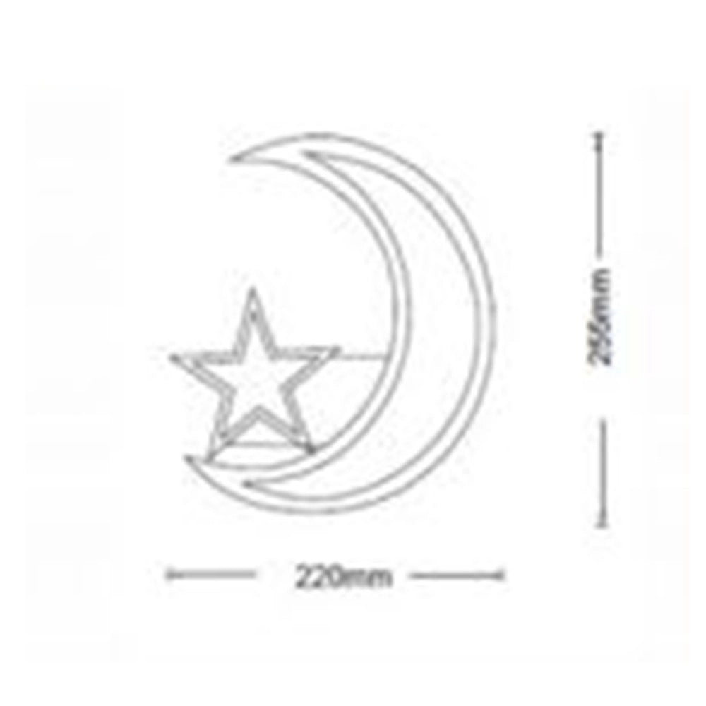 Trade Shop - Applique Lampada Stella E Luna A Led Moderna 11w Tre Colorazione Di Luce E47-3c -