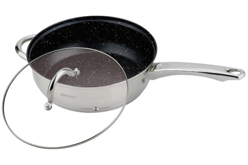 Set di pentole in acciaio inossidabile Kinghoff KH-4457 con rivestimento in granito