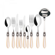 OXFORD Ghiera Argento Anticato, Posate Set 75 Pz, Scatola