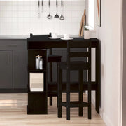 Tavolo da bar Rovere Nero 100 x 48 x 101,5 cm Legno multistrato 862705