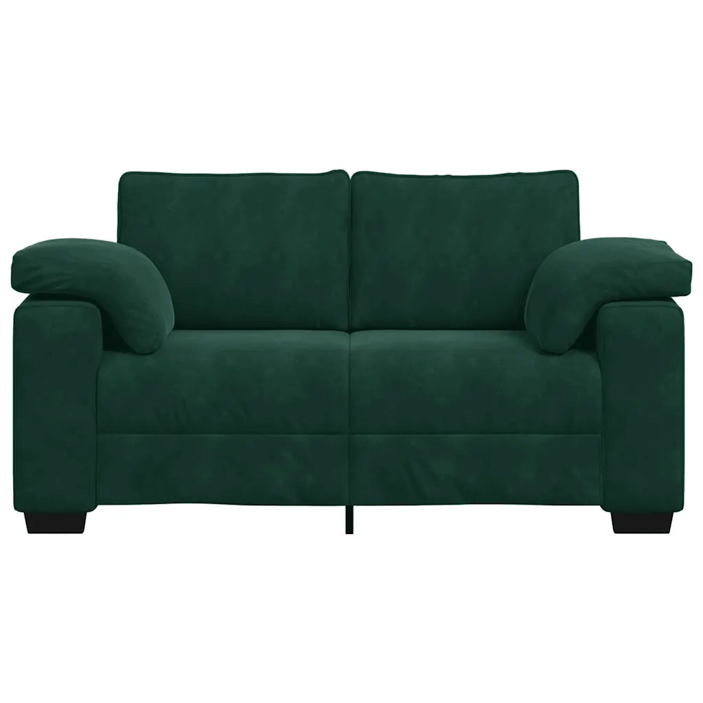 Divano Divanetto Verde Scuro 120 cm Velluto