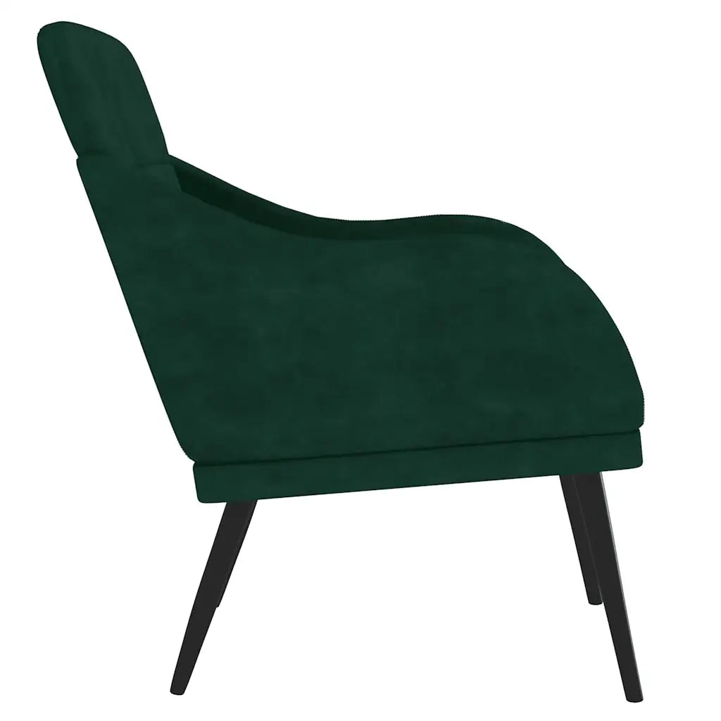 Poltrona Verde Scuro 63x76x80 cm Velluto cod mxl 14215