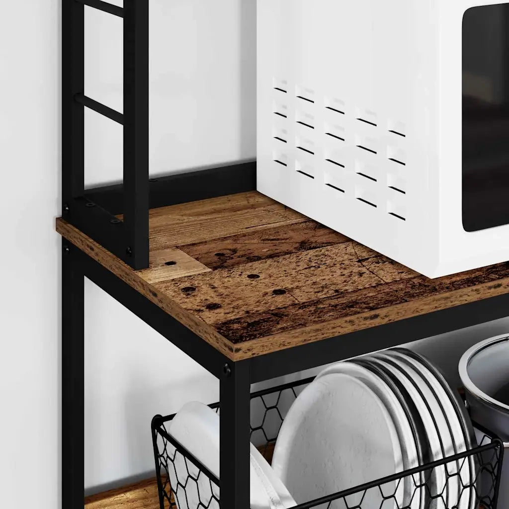 Mensola da cucina Legno vecchio 100 x 40 x 168 cm CFW5958178