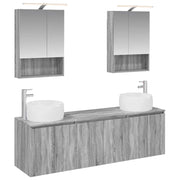Set di Armadi da Bagno 5 pcs Sonoma grigio Legno ingegnerizzato 3406524