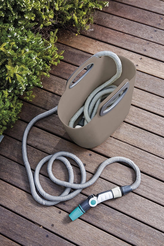 AQUAPOP MAXI TORTORA,30M tubo estensibile da giardino,kit con borsa in plastica,lancia,presa rubinetto,raccordi 