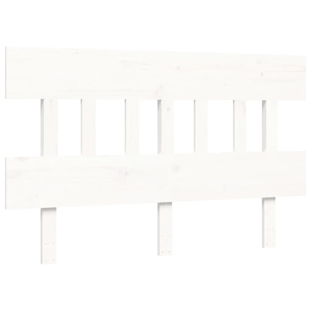 Letto per Anziani-Struttura Letto per Anziani  Bianco Testiera Small Double Legno Massello 381329