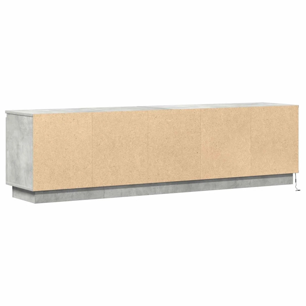 Mobile TV Grigio cemento 180 x 38 x 49 cm Legno multistrato 3376147