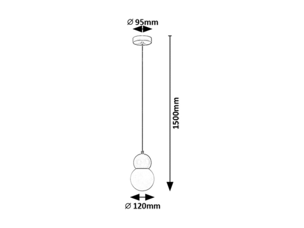 Lampada a sospensione minimal rosa Gellia Rabalux G9