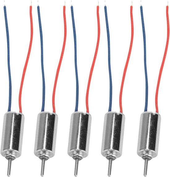 5 pezzi motore DC 4,5V Micro Coreless 32250RPM Modello Motor 4mm x 8mm Miniaturo Vibrante per Giochi