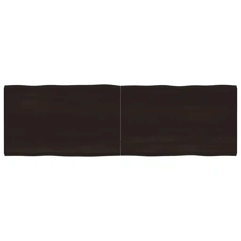 Piano Tavolo Marrone Scuro 160x50x(2-4)cm Rovere Non Trattatocod mxl 127517