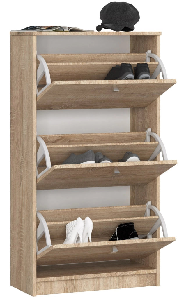 Scarpiera AKORD Sonoma Quercia 60 cm 3 ante 60x28,5x113 cm