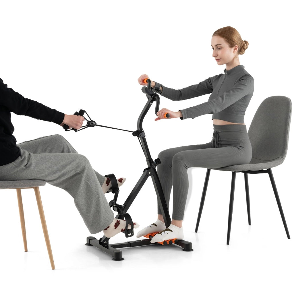 Macchina per il fitness per mani braccia gambe e macchina ellittica da scrivania, Cyclette a pedali e pedaliera elettrica silenziosa-Cardio machine