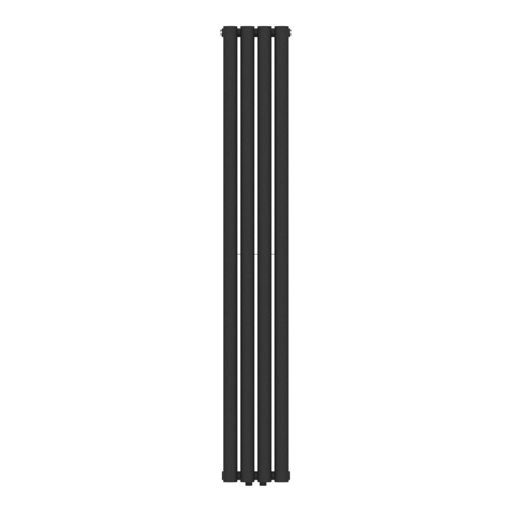 Termosifone Nore ad Acqua Calda Pannello Doppio con Elementi Tubolari 160 x 24 cm Nero [neu.haus]