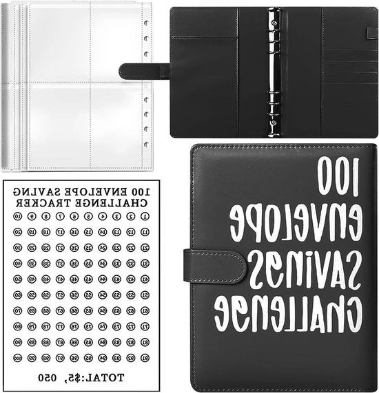 Libro di archiviazione fotografica A5 in cartone con rilievo quadrato e carta per 100 giorni