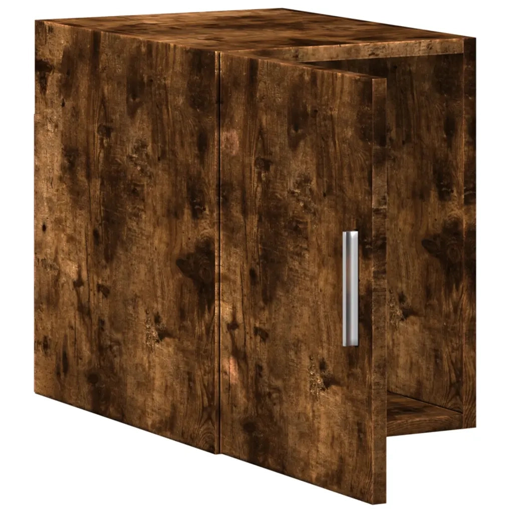 Armadietto a Muro | Mobile a Parete Rovere Fumo 30x42,5x40 cm in Legno Multistrato