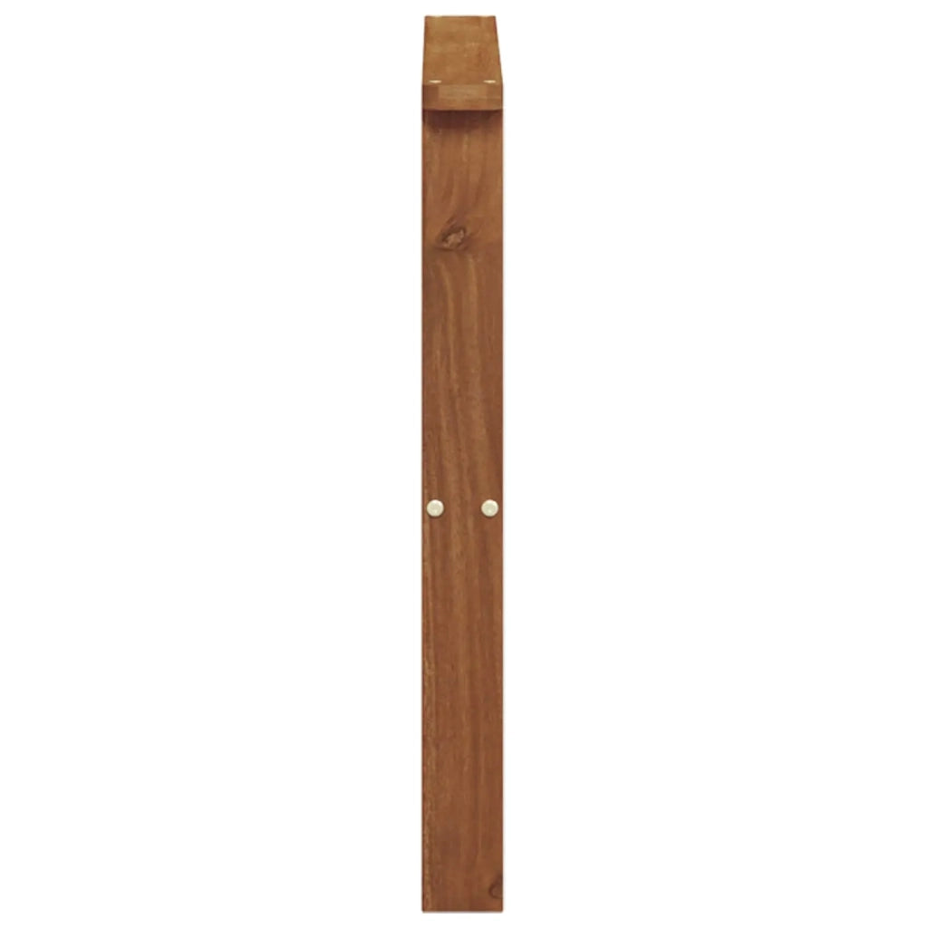 Bracciolo 2 pz Naturale 60 x 6 x 61 cm Legno di Acacia Massello 900515