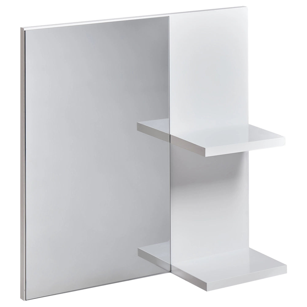Specchio da parete per bagno con mensole Bianco stile moderno da bagno