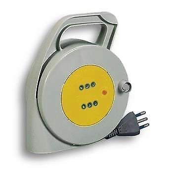 Garanti 01203-G prolunghe e multiple 10 m 2 presa(e) AC Grigio, Giallo