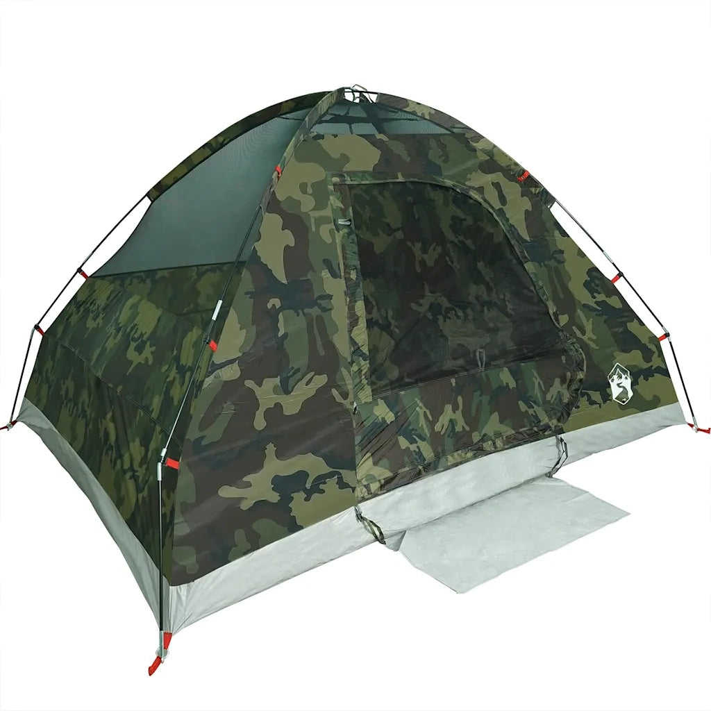 Tenda da Campeggio a Cupola 2 Persone Mimetica Impermeabile 4009641