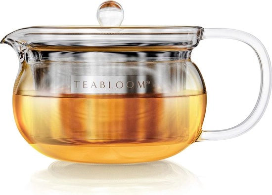 Theepot 2 in 1 per bollitura e macchinetta del tè - resistente a forno e microonde, capienza 1-2 tazze / 350 ml
