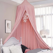 Baldacchino per bambini, tenda per letto per bambini, lenzuolo per letto, tessuto di cotone, zanzariera per camera da letto, tenda per cameretta, lettino per bambini