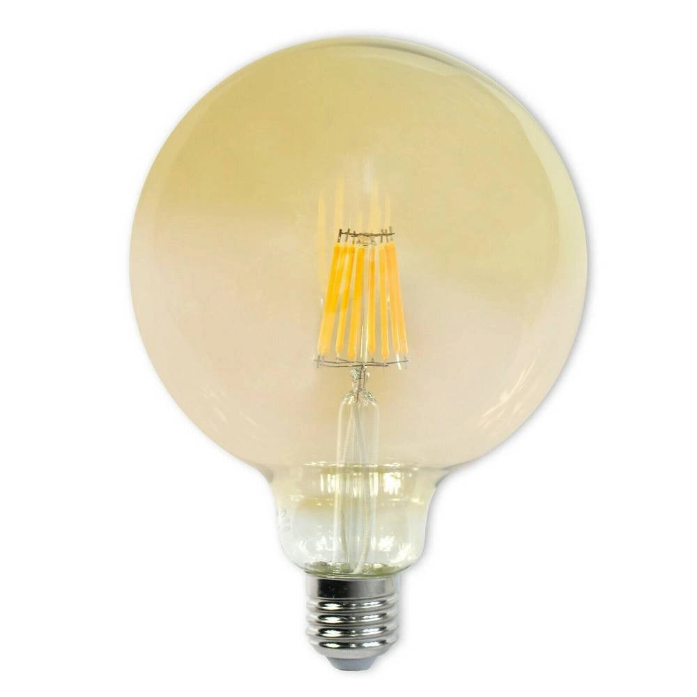 Trade Shop - Lampadina Led A Filamento Vintage 8 Watt E27 Globo G125 Luce Calda 3000k G125-oc -