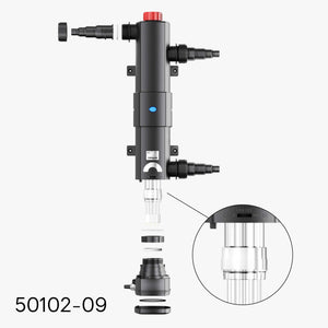 Tubo di vetro al quarzo C di ricambio per chiarificatore laghetti CUV-236