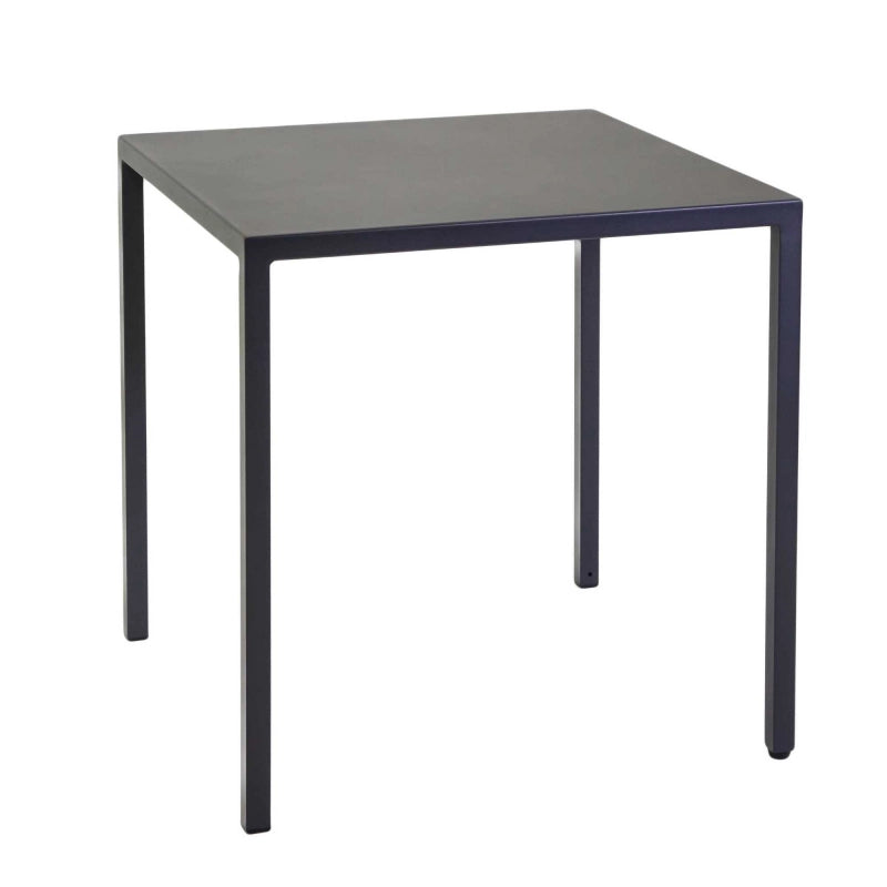 Tavolo metallo autolivellante New Elma antracite quadro cm 60x60h75