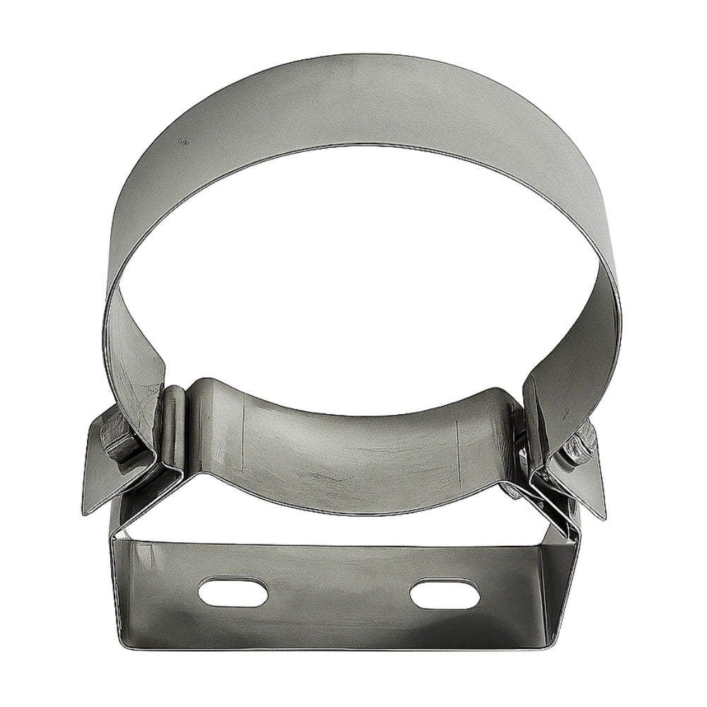 Fascetta murale Ø 350 mm acciaio inox fissaggio canna fumaria parete piana