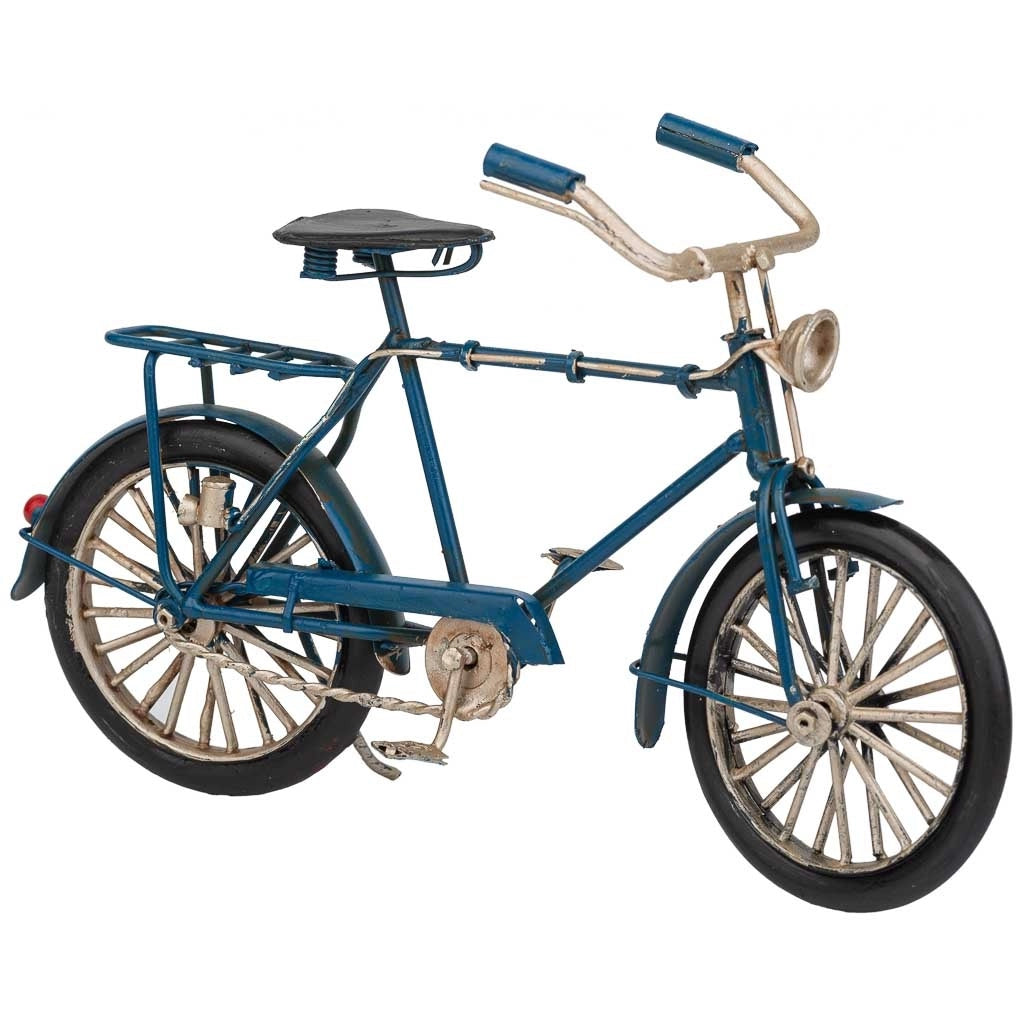 Bici in metallo blu 22x6,5x12h