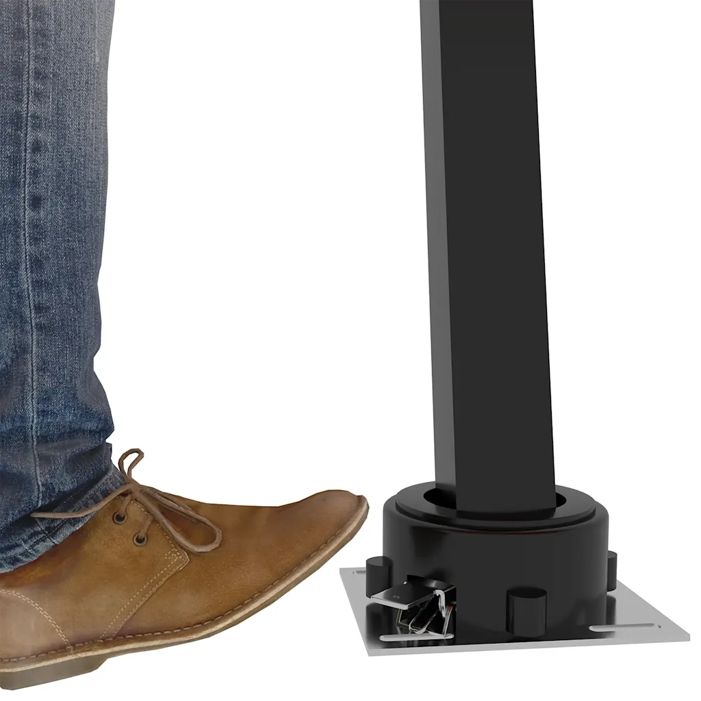 Tenda da Sole Retrattile Manuale con Palo 400x300 cm Crema cod mxl 61342