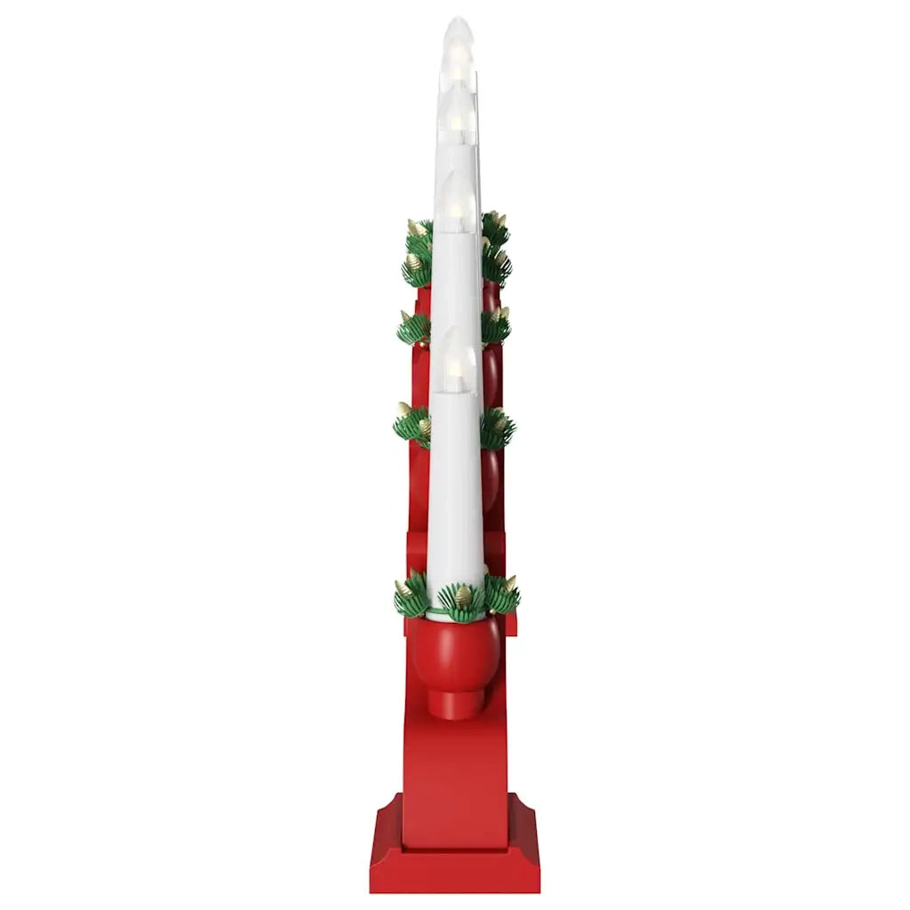 Arco di Candele di Natale con 10 Candele LED 3 pcs Rosso