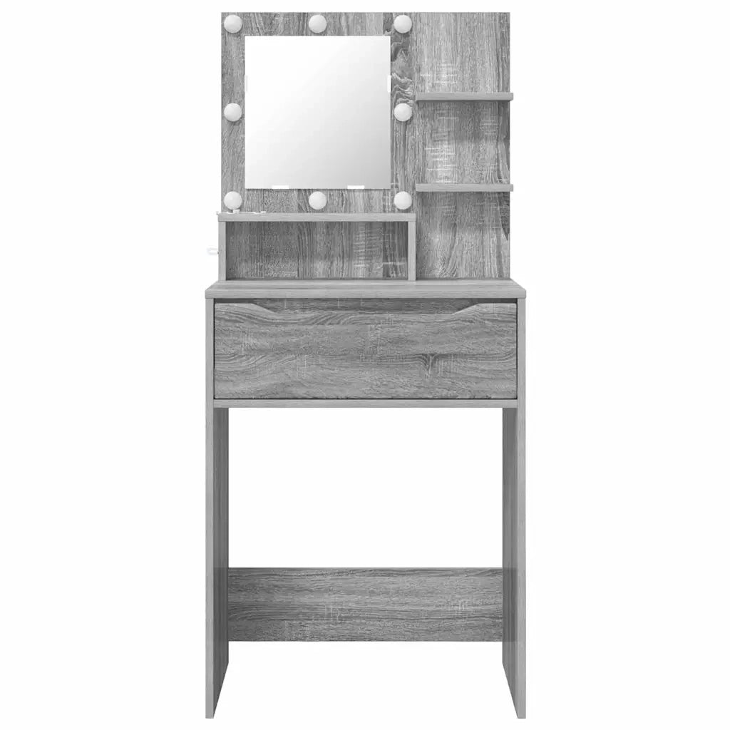 Tavoli da Trucco per Camera da Letto con cassetto Grigio Sonoma